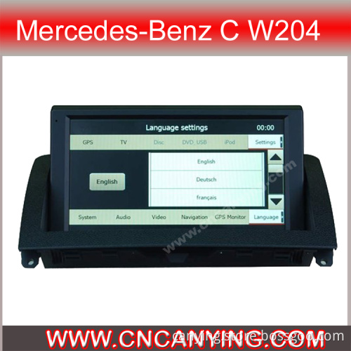 Special Car DVD Player for Mercedes-Benz C W204 with GPS, Bluetooth. (CY-8910)